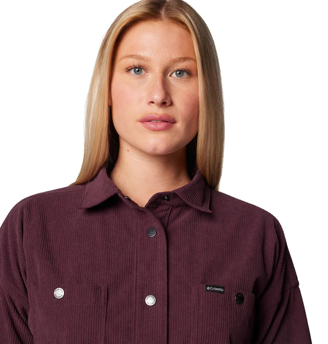 Columbia Women's Blue Point Creek™ Corduroy Shirt Jacket - Stylish Outdoor Layering for Hiking & Casual Wear