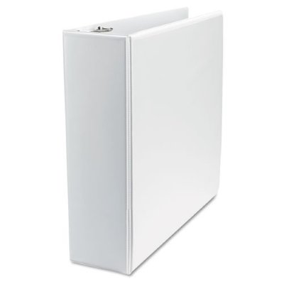 GBC Premium Clear Overlay 3-Ring Binders with D-Ring, White - 12 Pack | Heavy Duty Presentation Binders for Office, School & Document Organization