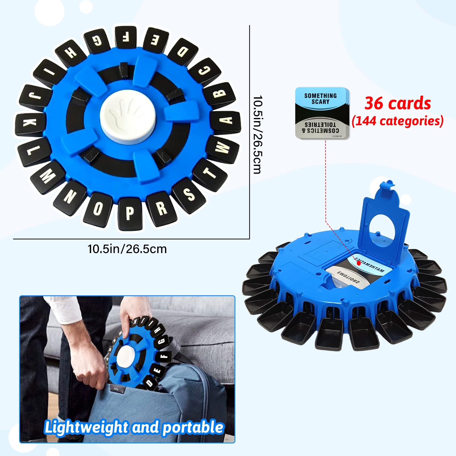 Audasi Word Game - Fast Thinking Family Board Game for Kids & Adults - Perfect for Parties & Learning