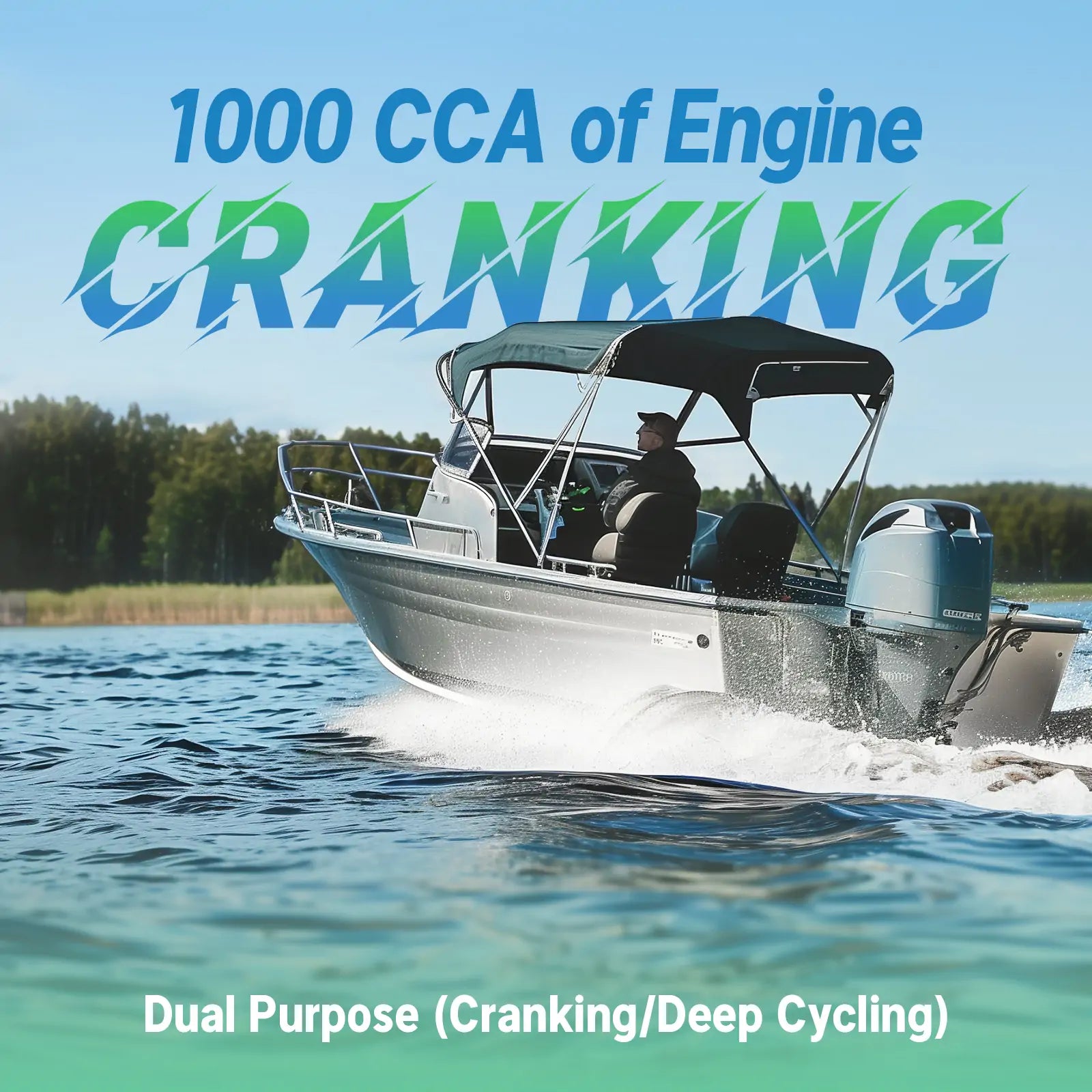 Redodo 12V 140Ah Deep Cycle Marine Battery with 1000 CCA - Perfect for Boats, RVs & Off-Grid Power - Like New Condition