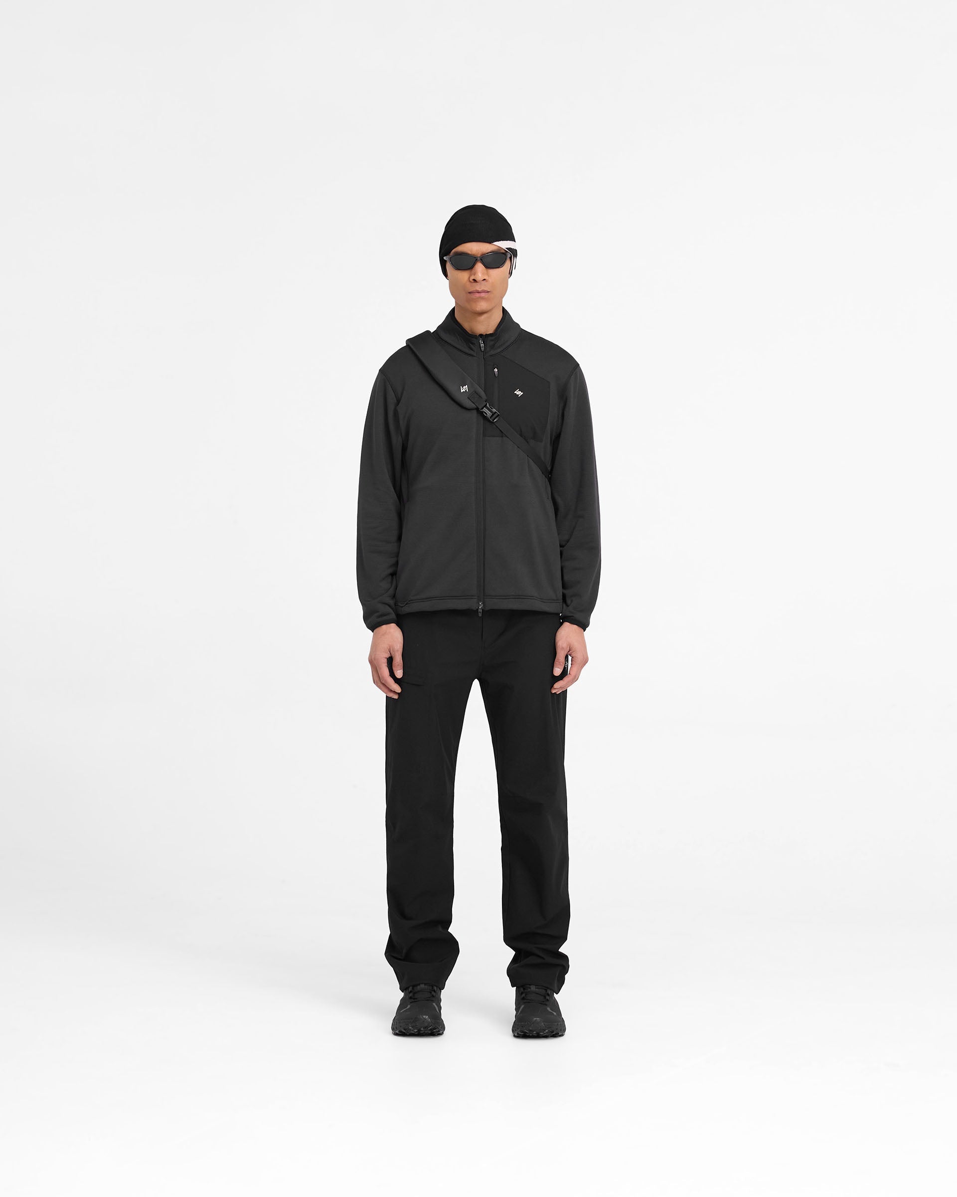 247 Full Zip Fleece Jacket for Men & Women - Soft & Warm Winter Outerwear - Black - Perfect for Hiking, Camping & Outdoor Activities