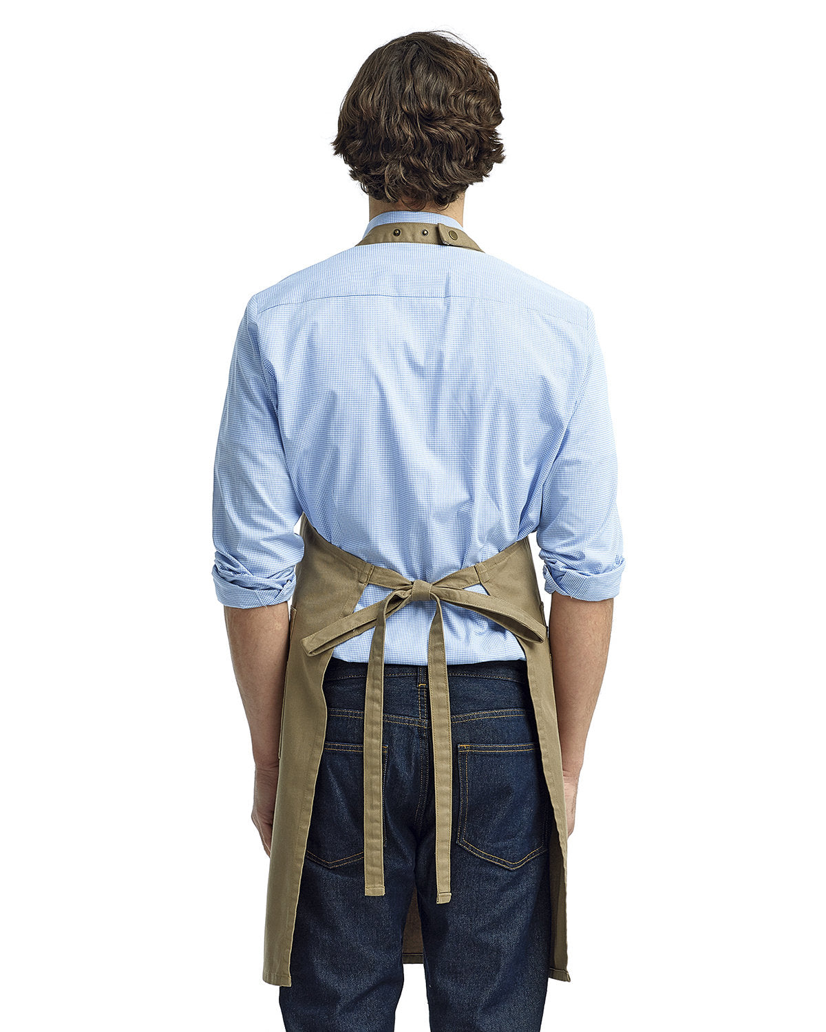 Reprime RP132 Unisex Cotton Chino Bib Apron - Artisan Collection for Cooking, Baking & Grilling - Durable Kitchen & BBQ Apron for Chefs & Home Cooks