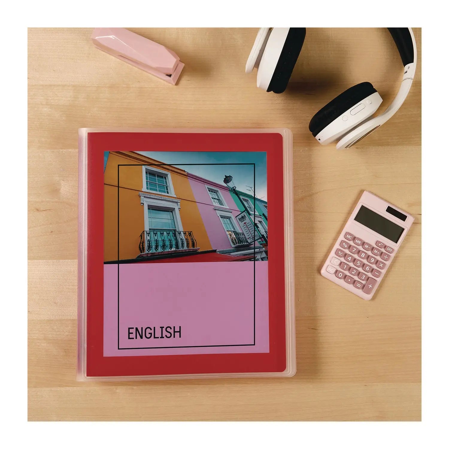 Avery® Flexi View 3-Ring Binder with Round Rings - 1 Inch Capacity, 11 x 8.5 Inches, Red - Perfect for School, Office & Home Organization