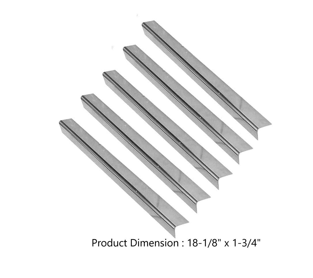 Weber Grill Heat Plates Replacement Set of 5 - Compatible with Weber 1750001, 1751001, 1810001 Gas Grill Models - Perfect for Backyard BBQs, Outdoor Cooking & Grilling Parties