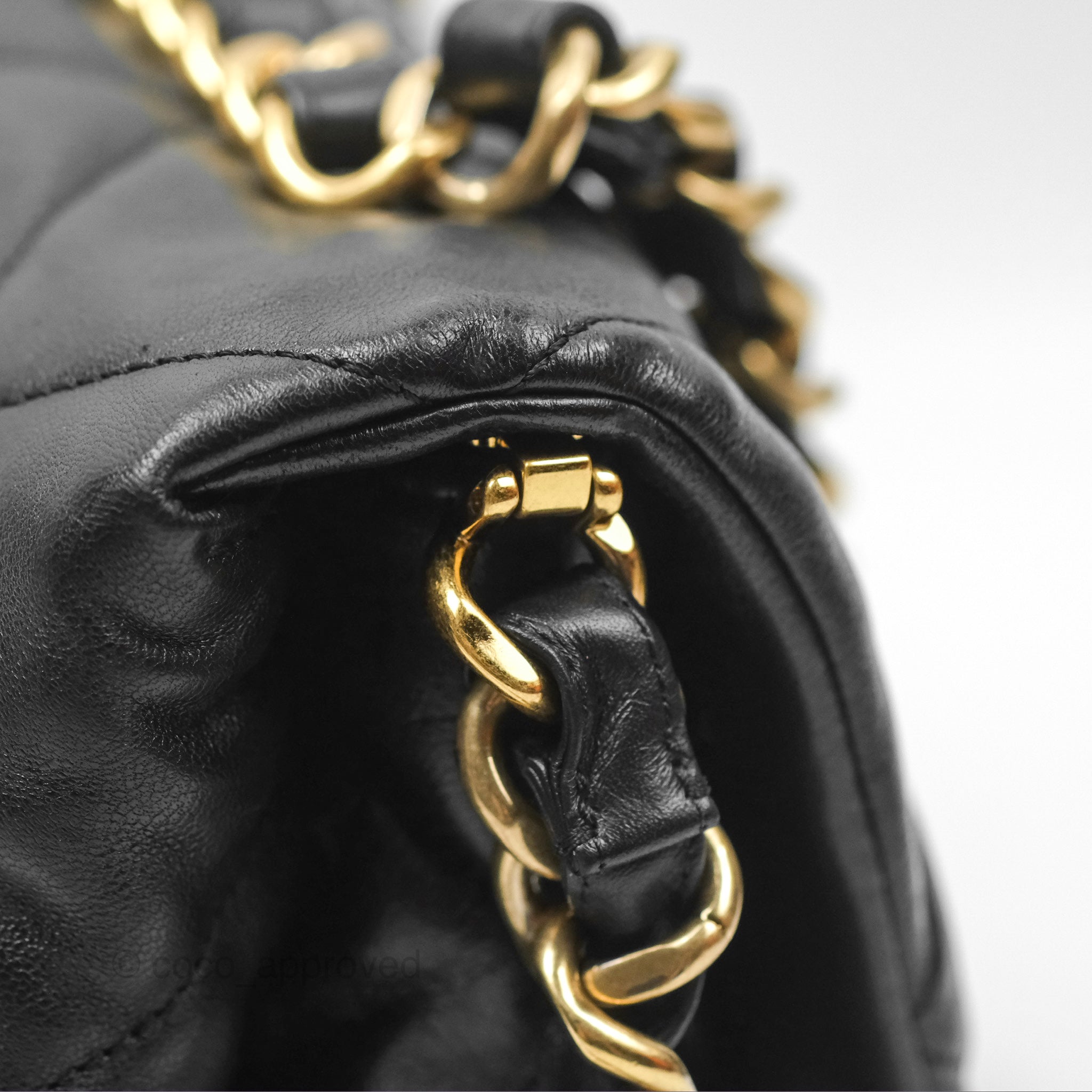Chanel Classic Flap Bag with Chain Handle - Black Goatskin Leather & Gold Hardware | Luxury Shoulder Bag for Women, Perfect for Evening Events & Date Nights