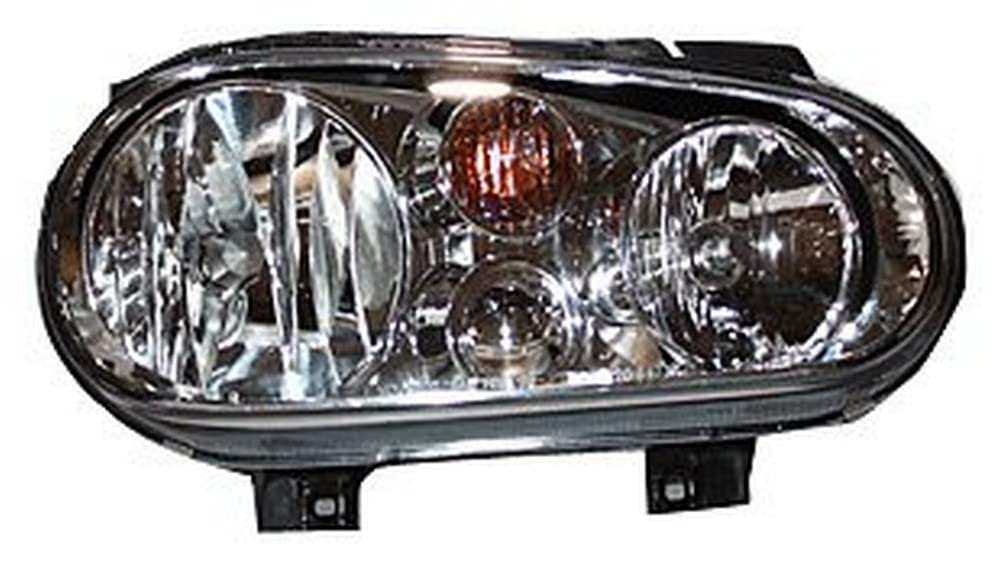 TYC Right Headlight Assembly Compatible with 1999-2002 Volkswagen Golf - Replacement Headlamp for Improved Night Driving Safety