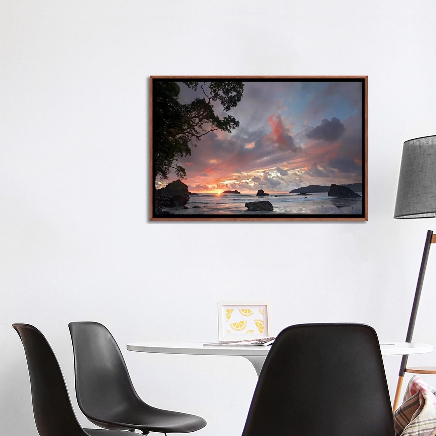 Tim Fitzharris Framed Wall Art - Stunning Beach & Coastline Landscape of Manuel Antonio National Park, Costa Rica | Perfect for Living Room, Office & Coastal Decor