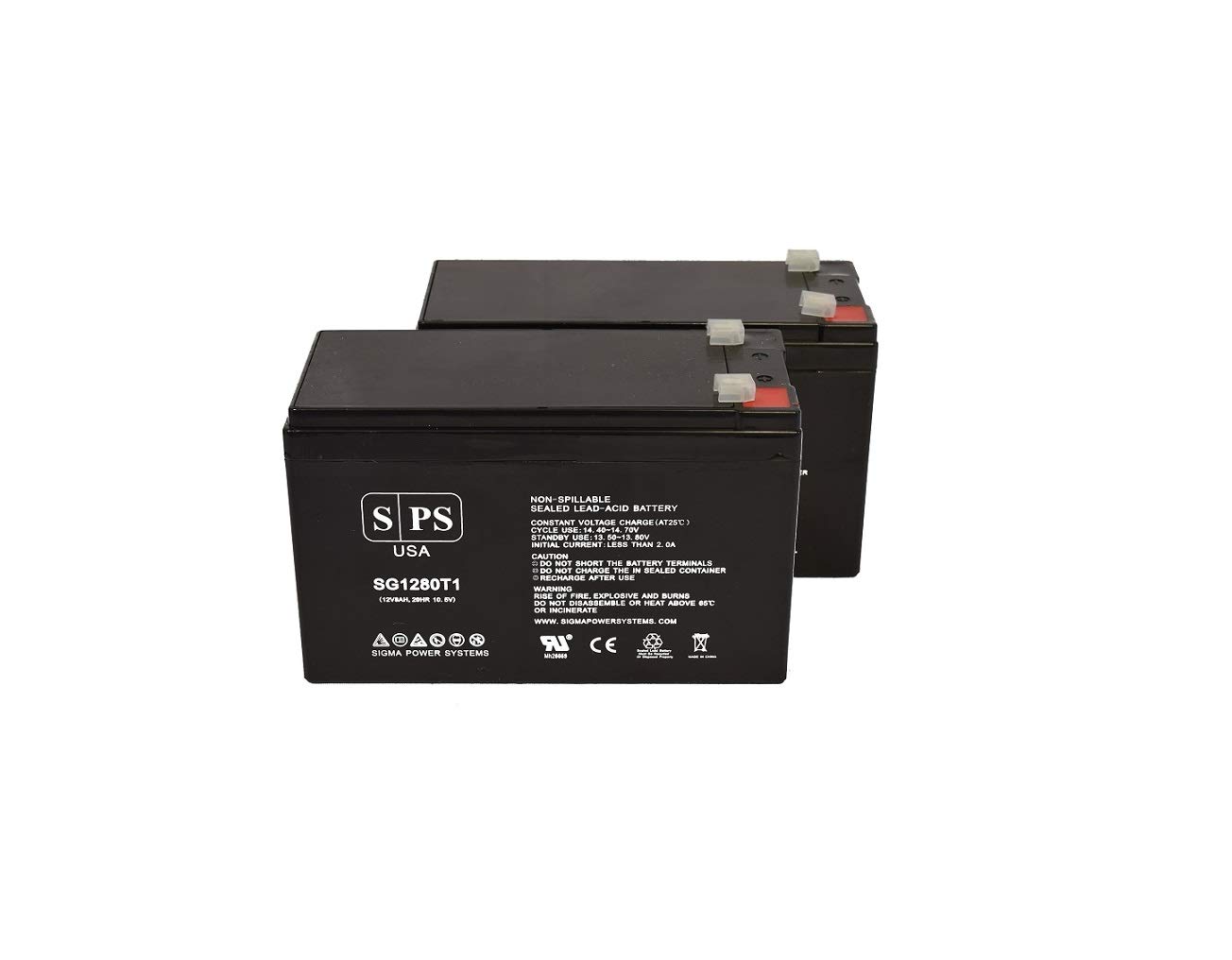 SPS Brand 12V 8Ah Replacement Battery for APC Back-UPS 900 BX900-CN UPS Battery (2 Pack) - Compatible with Home & Office Backup Power Systems, Emergency Power Supply for Electronics