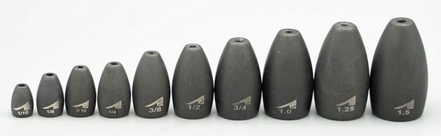 2 oz Tungsten Flipping Weights for Bass Fishing - Premium Durable Flipping Sinkers for Texas Rig, Carolina Rig & Punching Techniques
