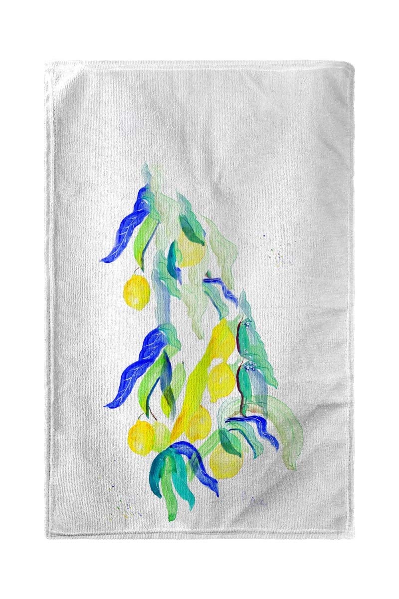 Betsy Drake KT1112 Lemon Tree Kitchen Towel - Absorbent Cotton Dish Towels for Drying Dishes, Cleaning & Decor - Perfect for Farmhouse, Rustic & Country Style Kitchens
