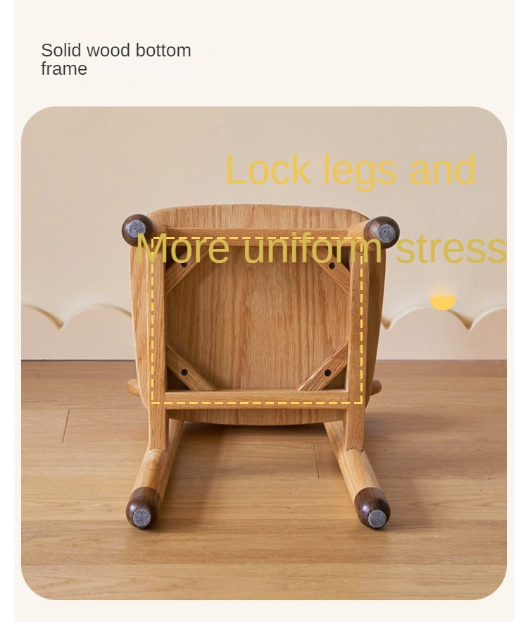 Premium Solid Oak & Beech Wood Kids Small Chair - Durable & Safe for Toddlers - Perfect for Playrooms, Bedrooms & Classrooms
