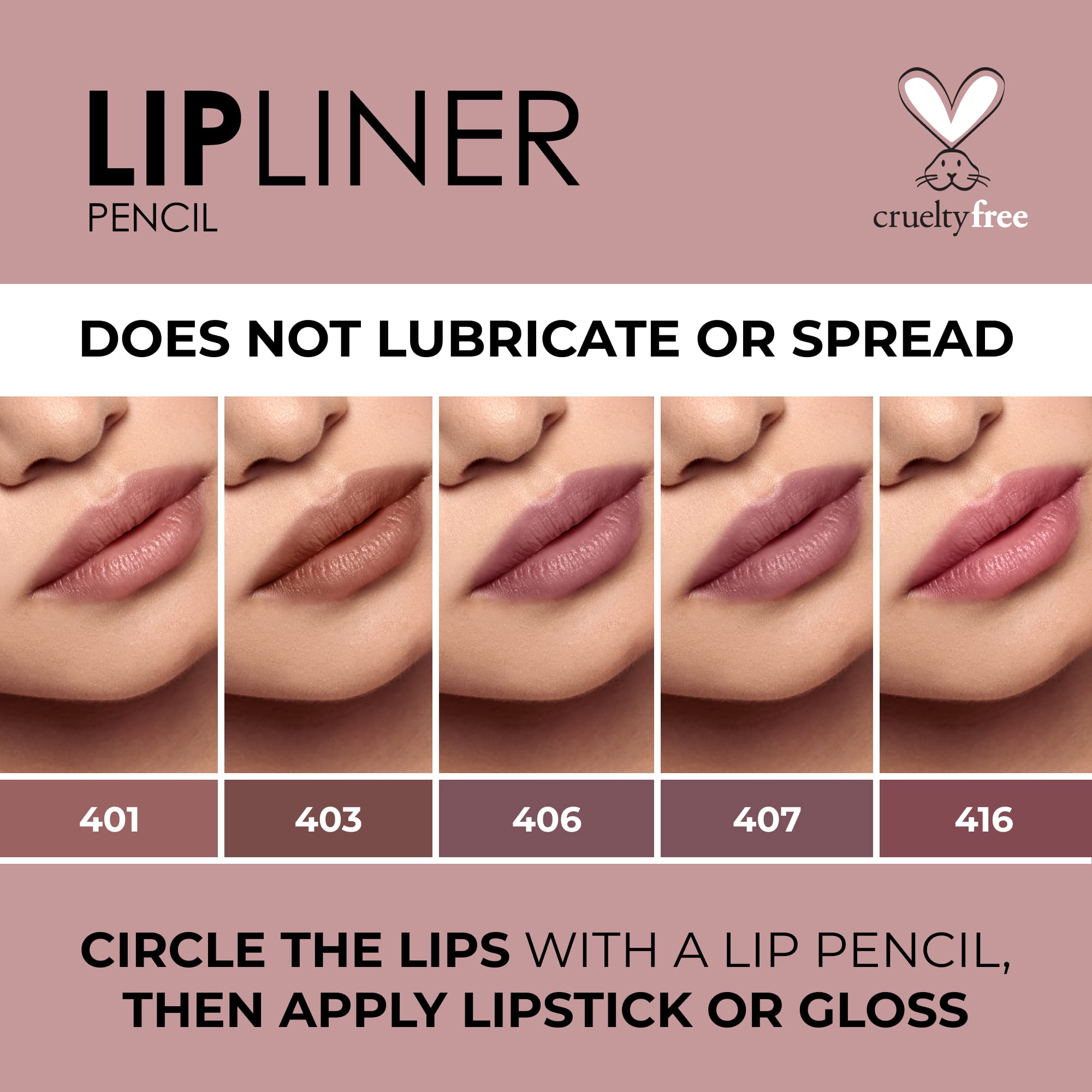 Vibrant Long-Lasting Lip Pencils - 403 Trendy Shades (1.7g) for Everyday Makeup