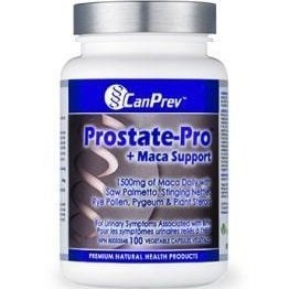 Canprev Prostate Pro+ Maca Support Supplement - 100 Vegan Capsules for Men's Prostate Health & Vitality - Supports Urinary Function & Energy Boost