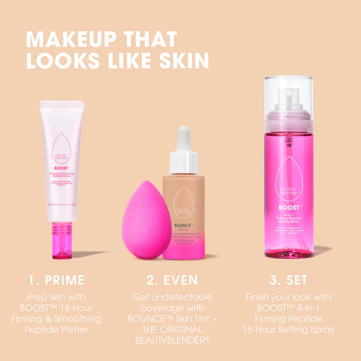 Beautyblender Bounce™ 12-Hour Always On Radiant Skin Tint Serum with Color - Lightweight Foundation for Flawless, Long-Lasting Coverage - Perfect for Daily Wear & Special Occasions