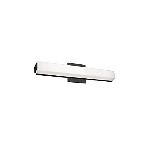 Kuzco Lighting VL47221-BK Latitude Vanity LED Light Fixture - Black Modern Bathroom Mirror Light for Makeup & Shaving - Perfect for Bedroom, Dressing Room & Spa Decor