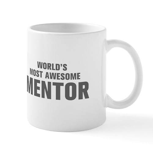 White - WORLDS MOST AWESOME Mentor Akz Gray 500 Mugs