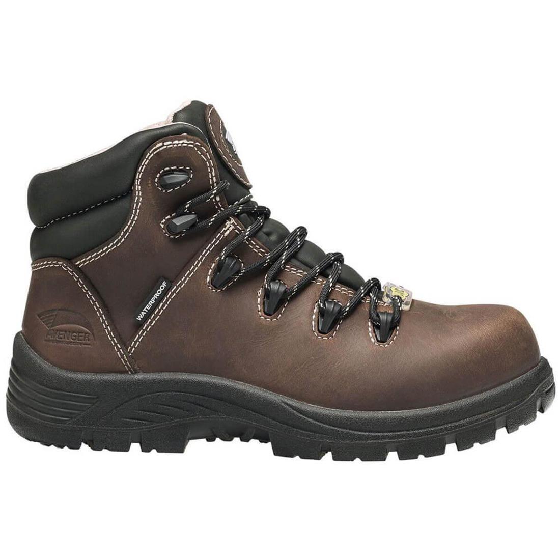 Framer Women’s Puncture Resistant Composite Toe Work Boots – Brown | Safety Shoes for Construction, Warehouse & Outdoor Work | Durable & Comfortable Work Boots for Women