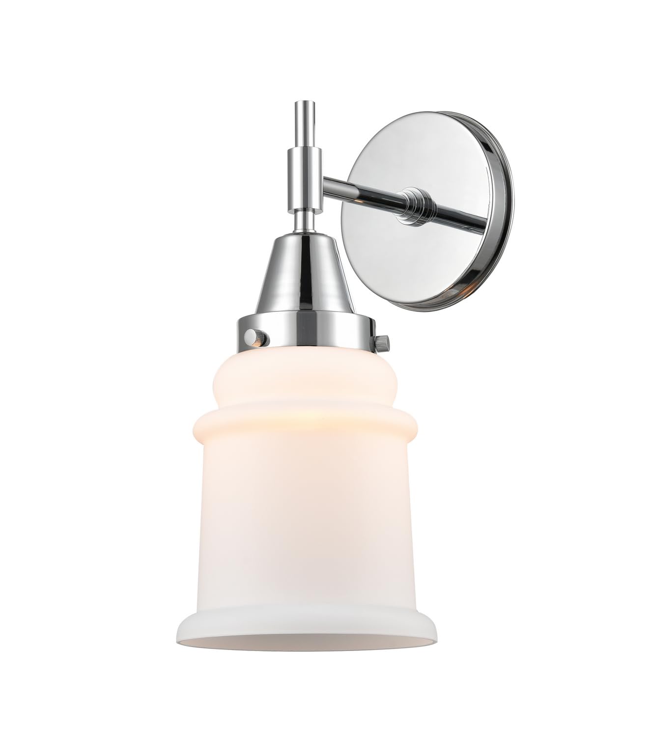 Innovations 447-1W-PC-G181-LED Chrome Finish Transitional LED Wall Sconce Light Fixture - Modern Hallway, Bedroom, or Living Room Lighting Decor