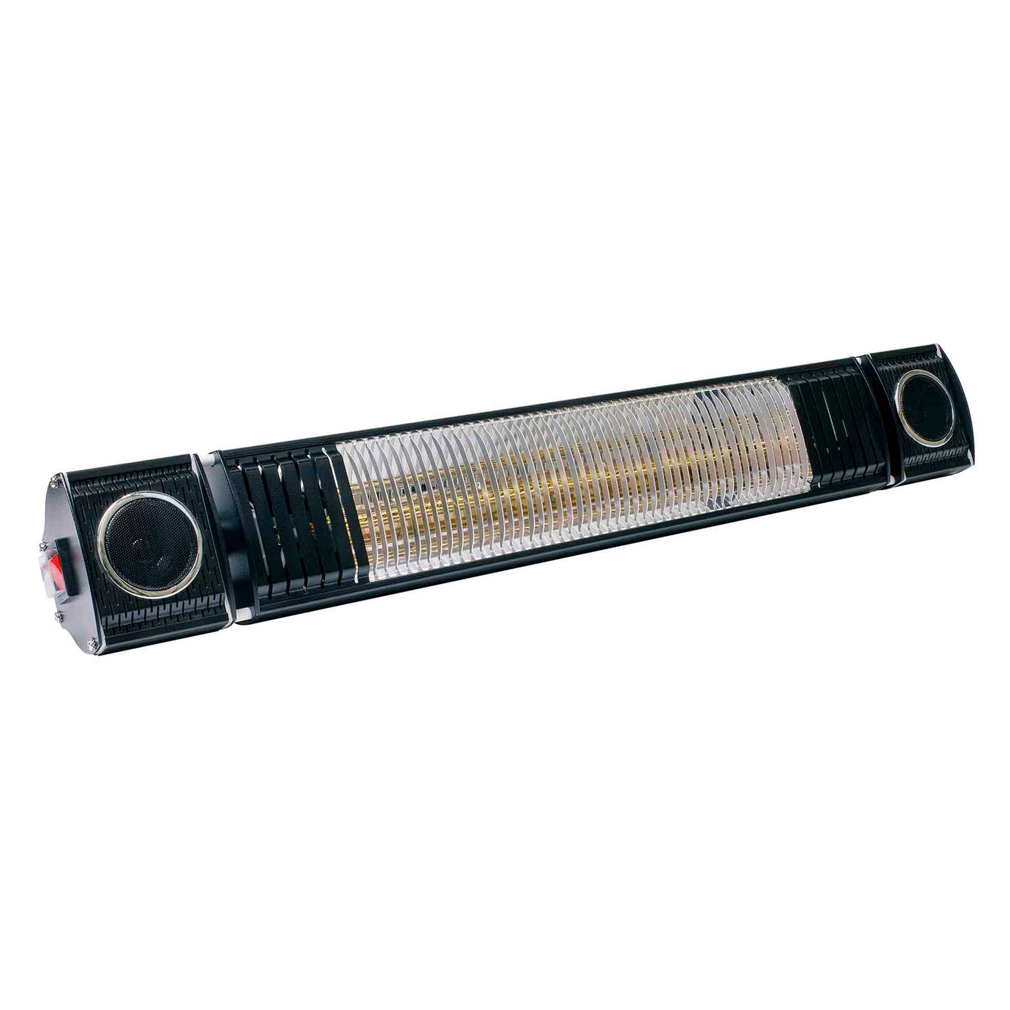 2000W Infrared Outdoor Patio Heater with Wireless Bluetooth Speakers - IPX5 Waterproof, Black (DG125) - Perfect for Backyard, Deck, Garden & Outdoor Dining Areas