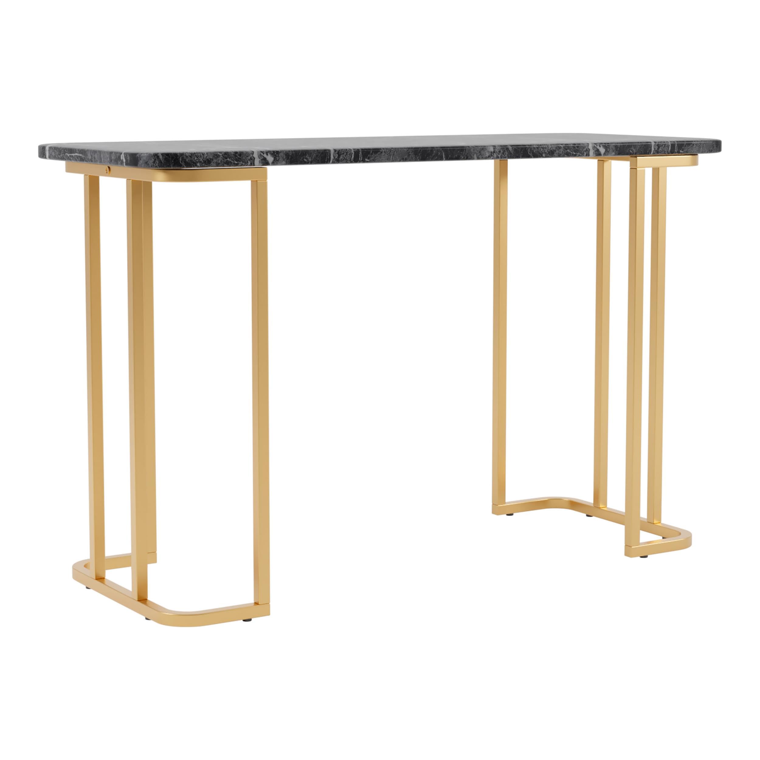 Furniture of America Clotten Metal 3-Piece Coffee Table Set in Black - Modern Living Room Furniture for Home & Office Decor