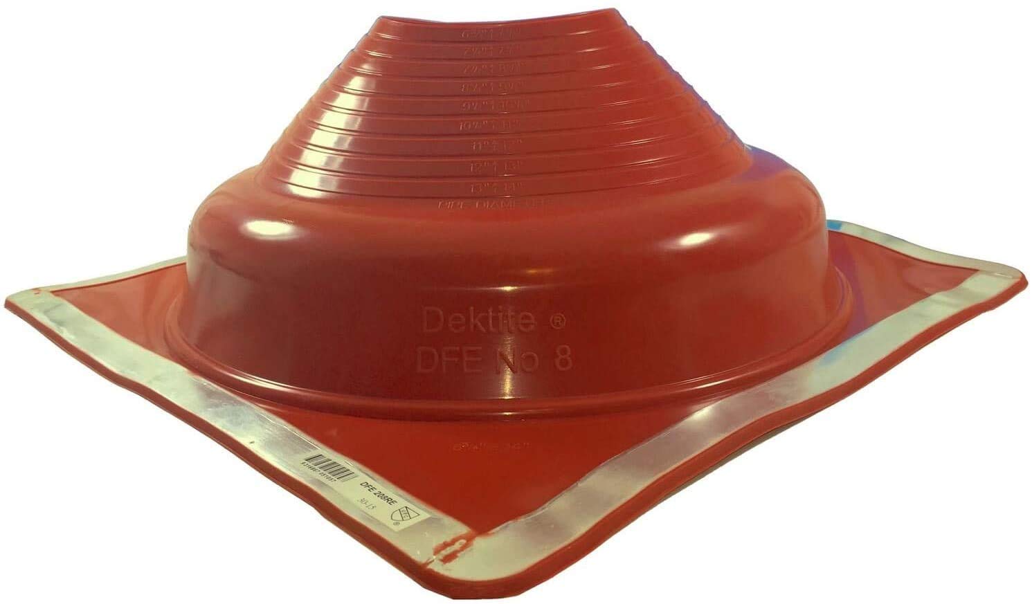 EAGLE 1 Adjustable Silicone Roof Pipe Flashing Boot - High Temperature Resistant Square Base Roof Jack for Vent Pipes - Perfect for Roof Repairs, HVAC Installations & Plumbing Projects