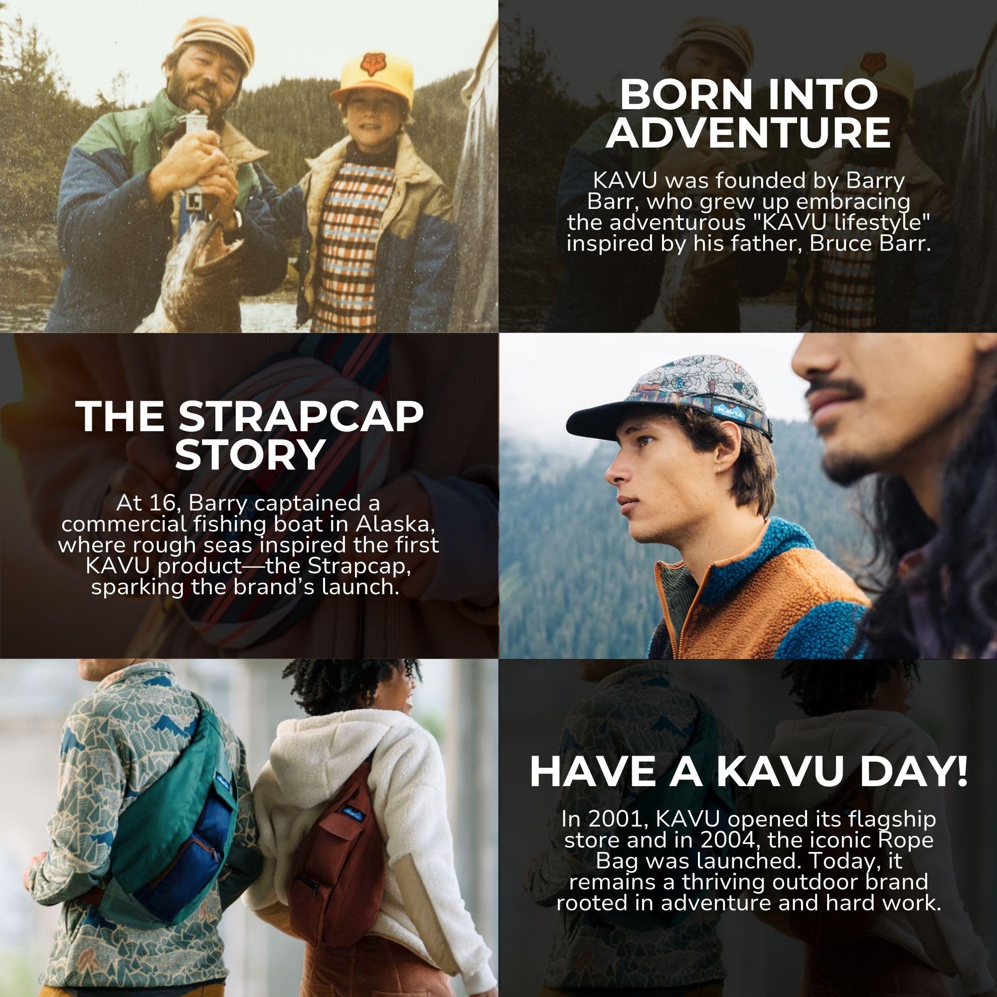 KAVU Original Adjustable Rope Sling Bag - Lightweight Crossbody Shoulder Pack for Hiking, Travel & Everyday Use