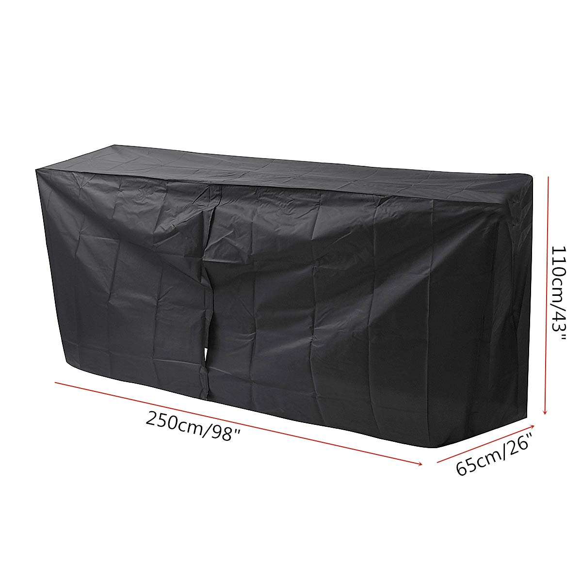 98 x 26 x 43 Inch Firewood Log Rack Cover - Waterproof, Dustproof & Snowproof Outdoor Storage Protection (Green) - Perfect for Patio, Backyard & Firewood Storage