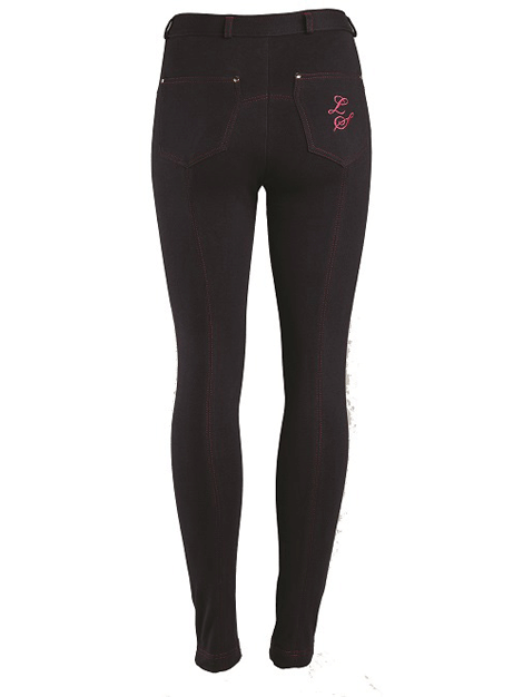 Women's Classic Contrast Stitch Jodhpurs Riding Pants - Perfect for Equestrian, Horseback Riding & Casual Wear