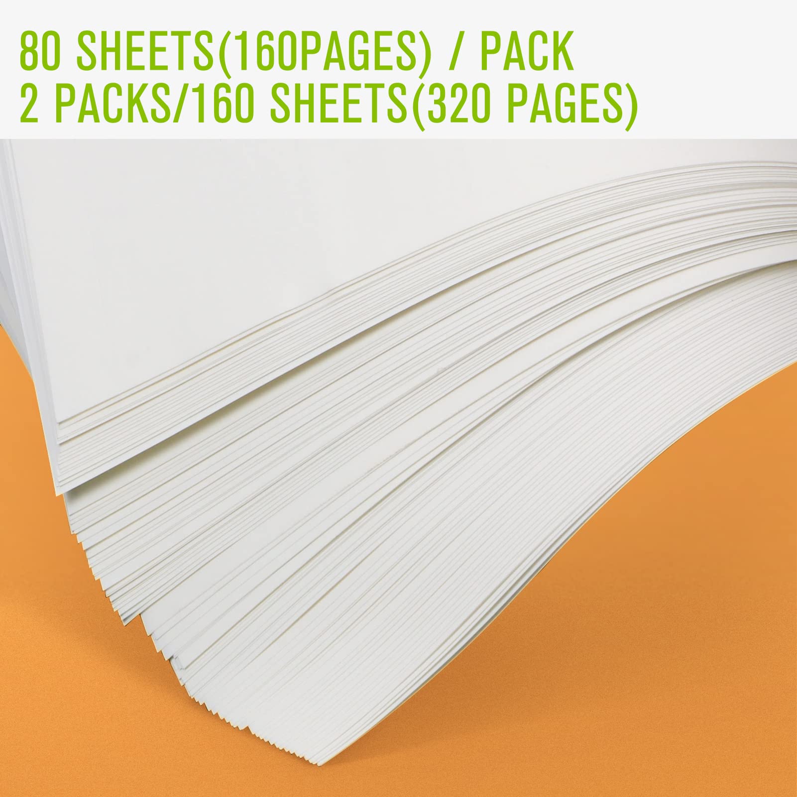 Premium A5 Refill Paper 160 Sheets (320 Pages) - 100 GSM Thick Lined & Blank Paper, 6-Hole Punched for 6-Ring Binders, Journals & Notebooks - Perfect for Office, School & Home Organization