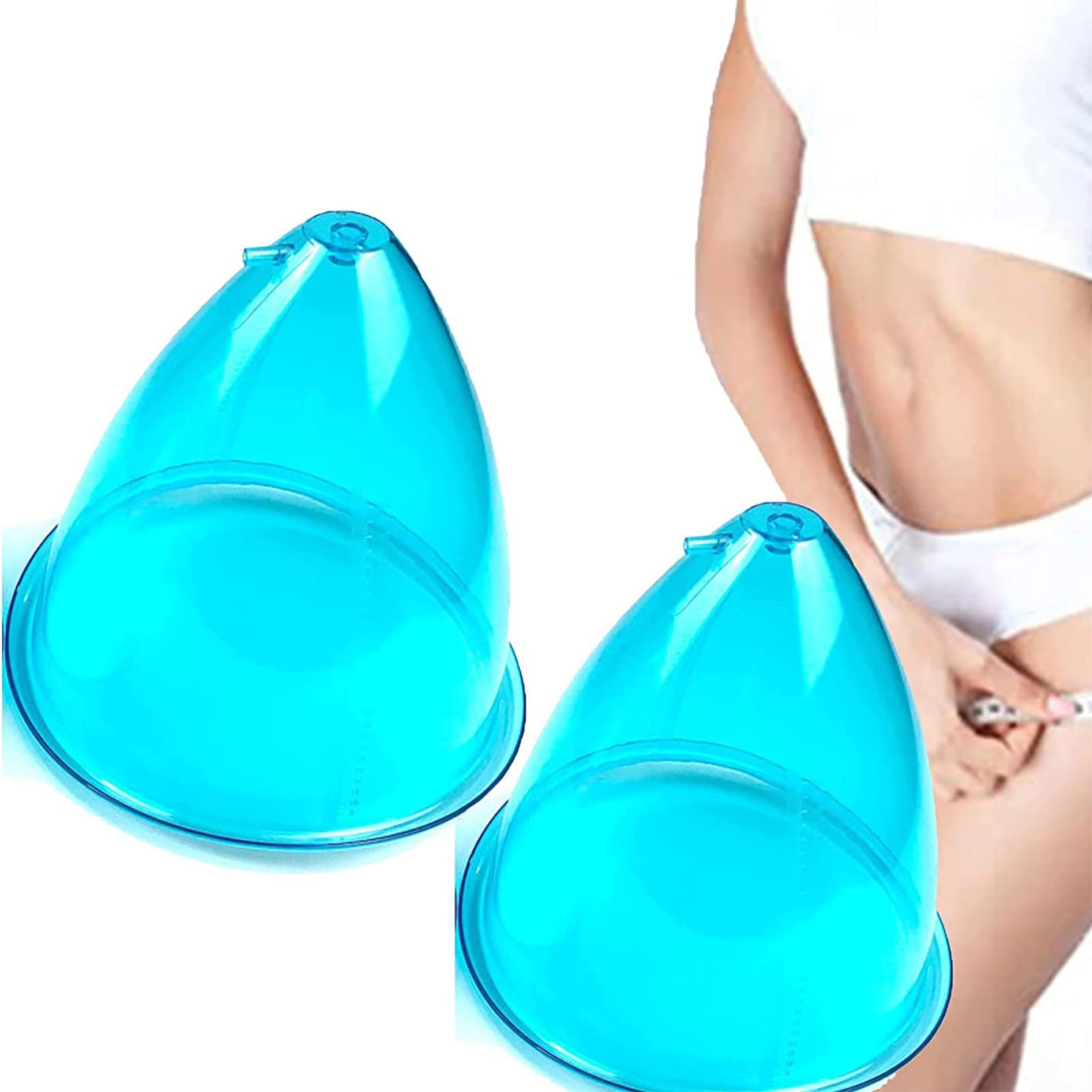 180ml Vacuum Therapy Machine Cups for Buttocks - Extra Large Silicone Suction Cups for Butt Lifting & Body Sculpting (1 Pair) - Perfect for Home Spa, Massage Therapy & Cellulite Treatment