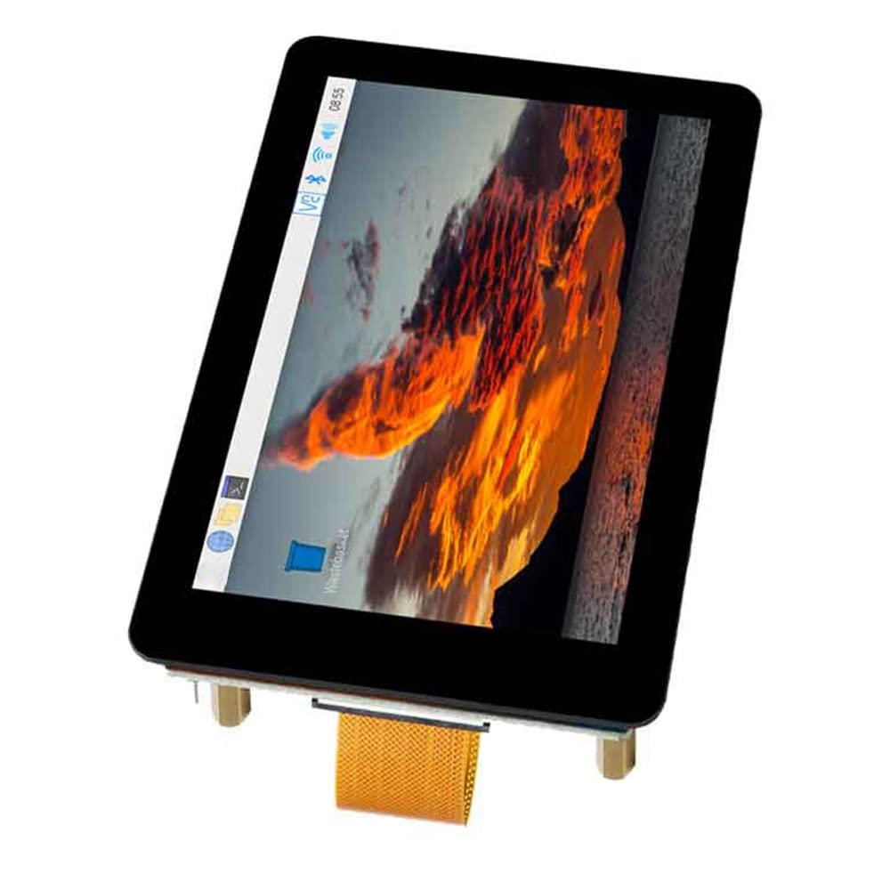 Vklopdsh 4 Inch IPS Touchscreen Monitor - 480x800 Resolution, Capacitive Touch for Raspberry Pi 4B/3B+ LCD Screen - Perfect for DIY Projects, Smart Home Displays & Embedded Systems
