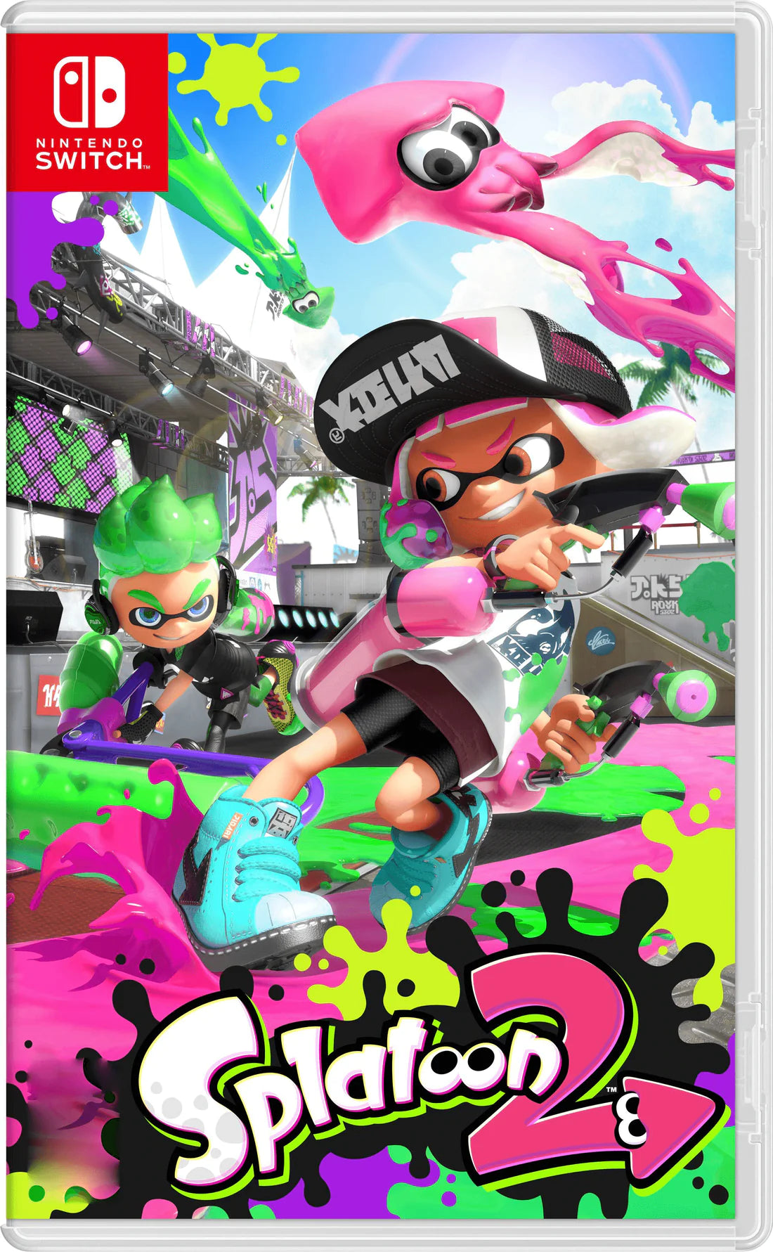 Nintendo Switch Splatoon 2 Game - Multiplayer Shooter for Nintendo Switch - Perfect for Family Game Nights & Competitive Online Battles