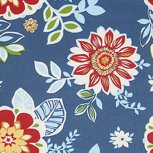 Blue With Flower