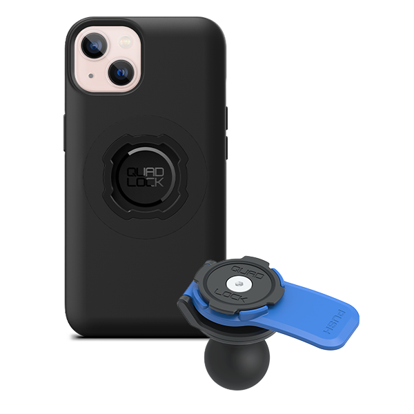 1 Ball Motorcycle Phone Mount Kit - Universal Adjustable Handlebar Holder for iPhone & Smartphones - Perfect for GPS Navigation & Hands-Free Riding