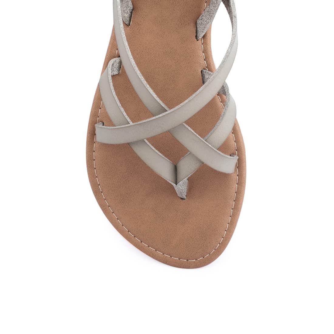 Women's Gladiator Flat Sandals - Strappy Fisherman Sandals with Ankle Strap | Comfortable Summer Casual Shoes for Beach, Vacation & Daily Wear
