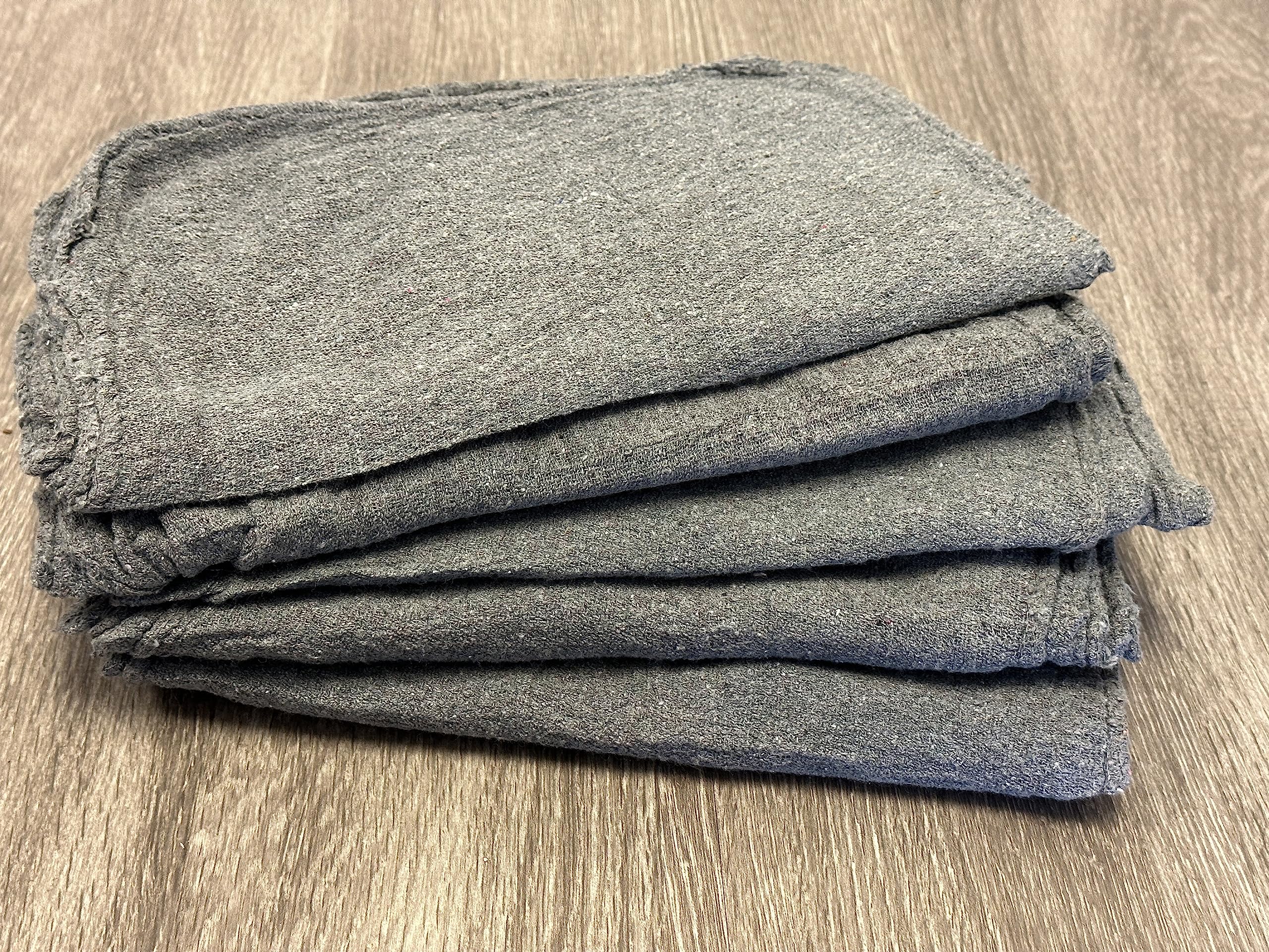 500 Premium Grey Shop Towels - Heavy Duty Mechanics Rags for Oil Changes, Automotive & Workshop Use - Industrial Grade B Cleaning Cloths for Garage, DIY & Professional Applications