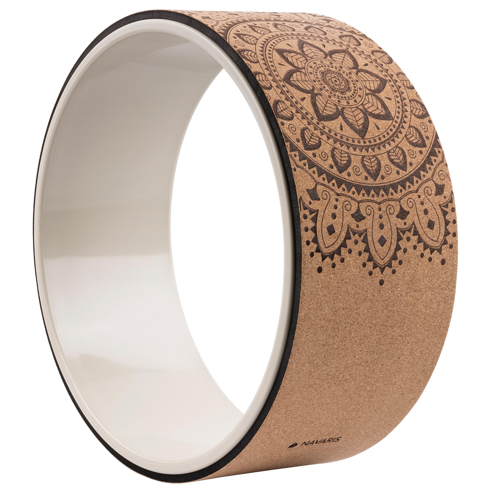 Navaris Cork Yoga Wheel for Stretching & Flexibility - 13