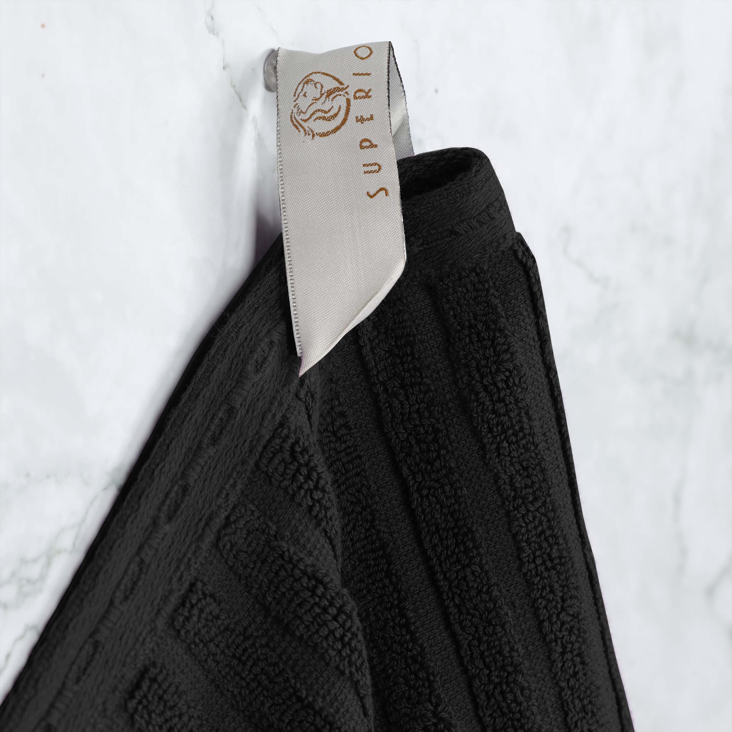 Premium Soho Ribbed Textured Cotton Face Towels - Ultra Absorbent & Soft (12-Pack) - Perfect for Spa, Gym, Travel & Daily Skincare Routine