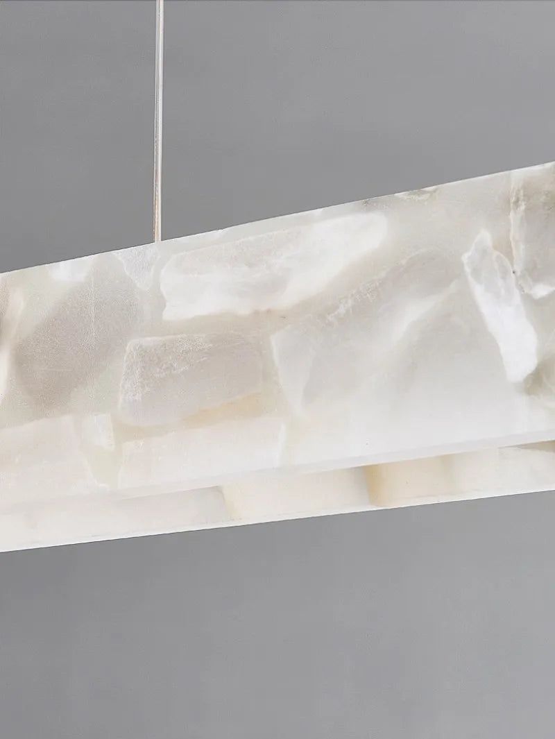 Spanish Marble LED Kitchen Island Dining Chandelier - Modern Pendant Light Fixture for Kitchen Counter, Breakfast Bar, and Dining Room Decor