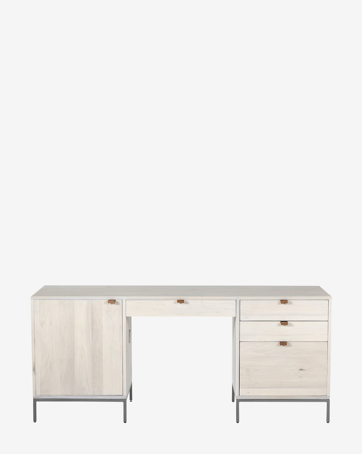 Ryker Desk - Modern Ergonomic Home Office Desk with Adjustable Height, Sturdy Metal Frame & Spacious Work Surface - Perfect for Remote Work, Gaming & Study