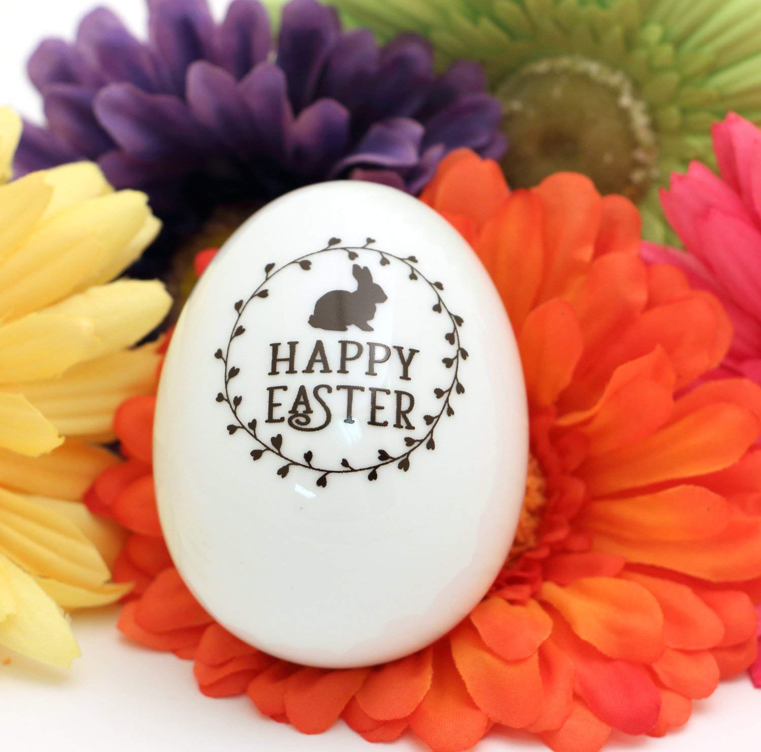 Hand-Painted Porcelain Easter Egg - Ceramic Decorative Collectible by Lorrie Veasey - Perfect for Easter Decorations, Gift Giving & Holiday Table Centerpieces