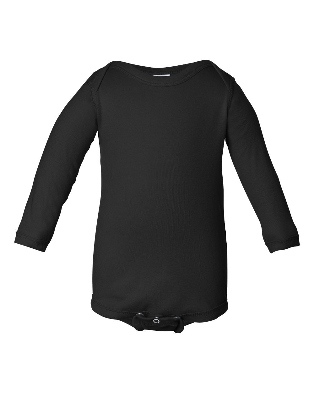 Clementine Infant Long-Sleeve Baby Rib Bodysuit 4411 - Black 6 Months | Soft Cotton Onesie for Newborns & Infants | Perfect for Playtime, Daycare & Family Photos