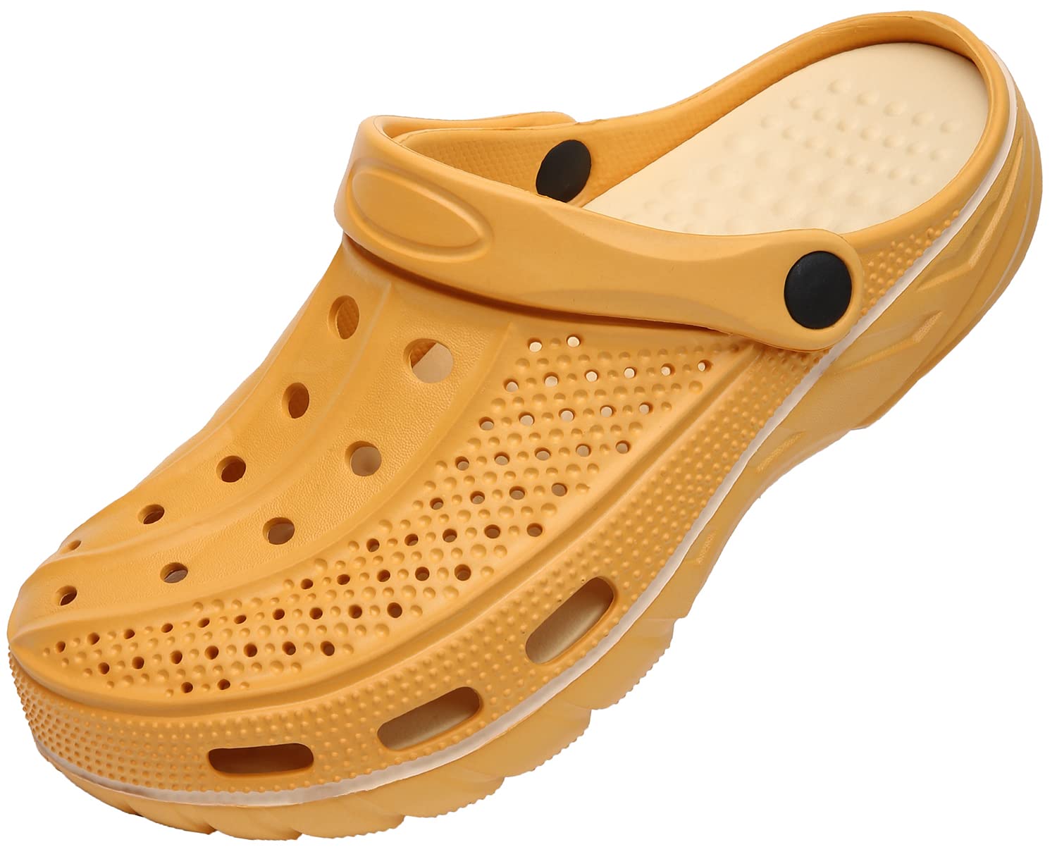 ChayChax Arch Support Clogs for Men & Women - Slip-On Garden Shoes with Removable Cushion Footbed - Comfortable Outdoor Beach Slippers for Walking, Gardening & Relaxation