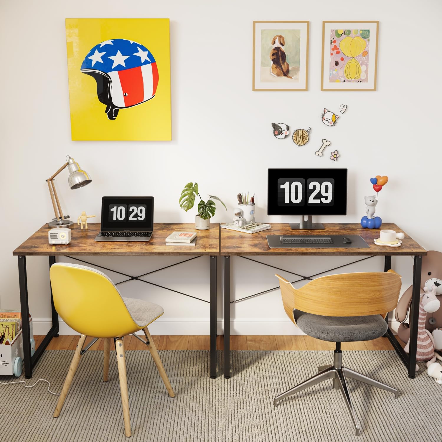 FEZIBO 32 Inch Small Computer Desk - Modern Simple Style Home Office Desk for PC, Study & Writing | Perfect for Small Spaces, Dorm Rooms & Apartment Workstations