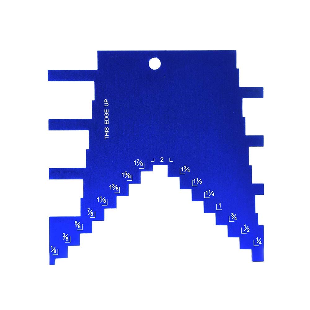 Big Horn 14611 2-in-1 Step Depth Gauge for Router and Table Saw - Precision Woodworking Tool for DIY Projects & Professional Carpentry