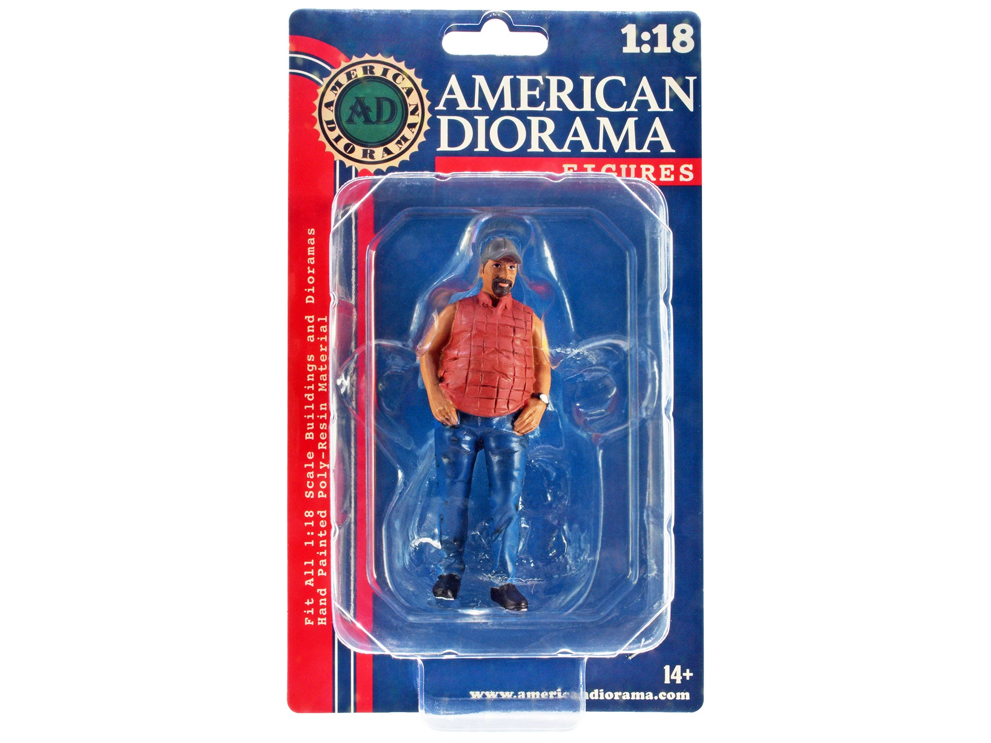 1/18 Scale Camper Figure - Highly Detailed Collectible for Model Scenes & Dioramas | Perfect for RC Car Displays, Train Sets & Miniature Landscapes