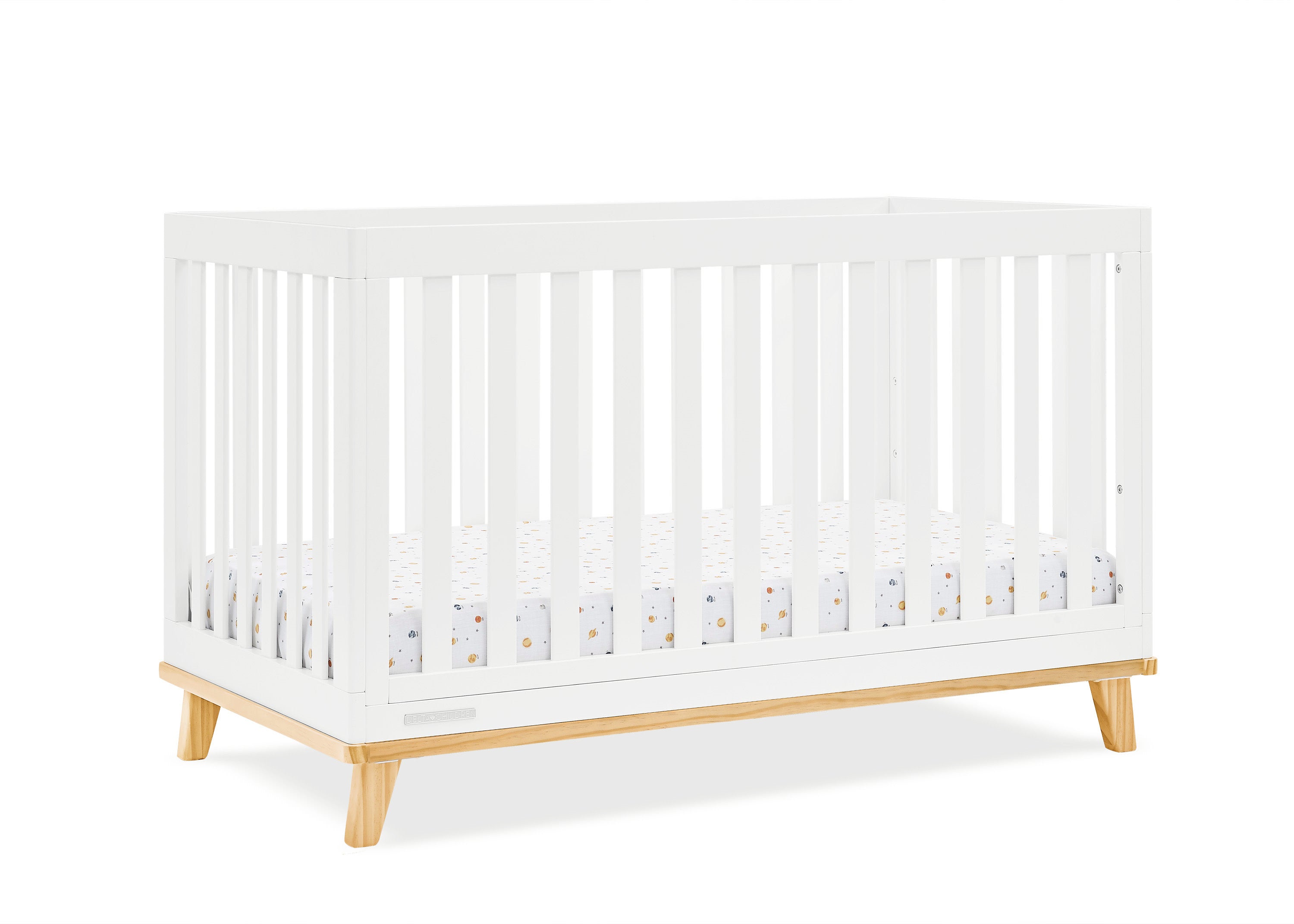 Frankie 4-in-1 Convertible Baby Crib - Toddler Bed, Daybed & Full-Size Bed - Safe Nursery Furniture for Newborns to Teens - Perfect for Bedrooms, Daycare & Guest Rooms
