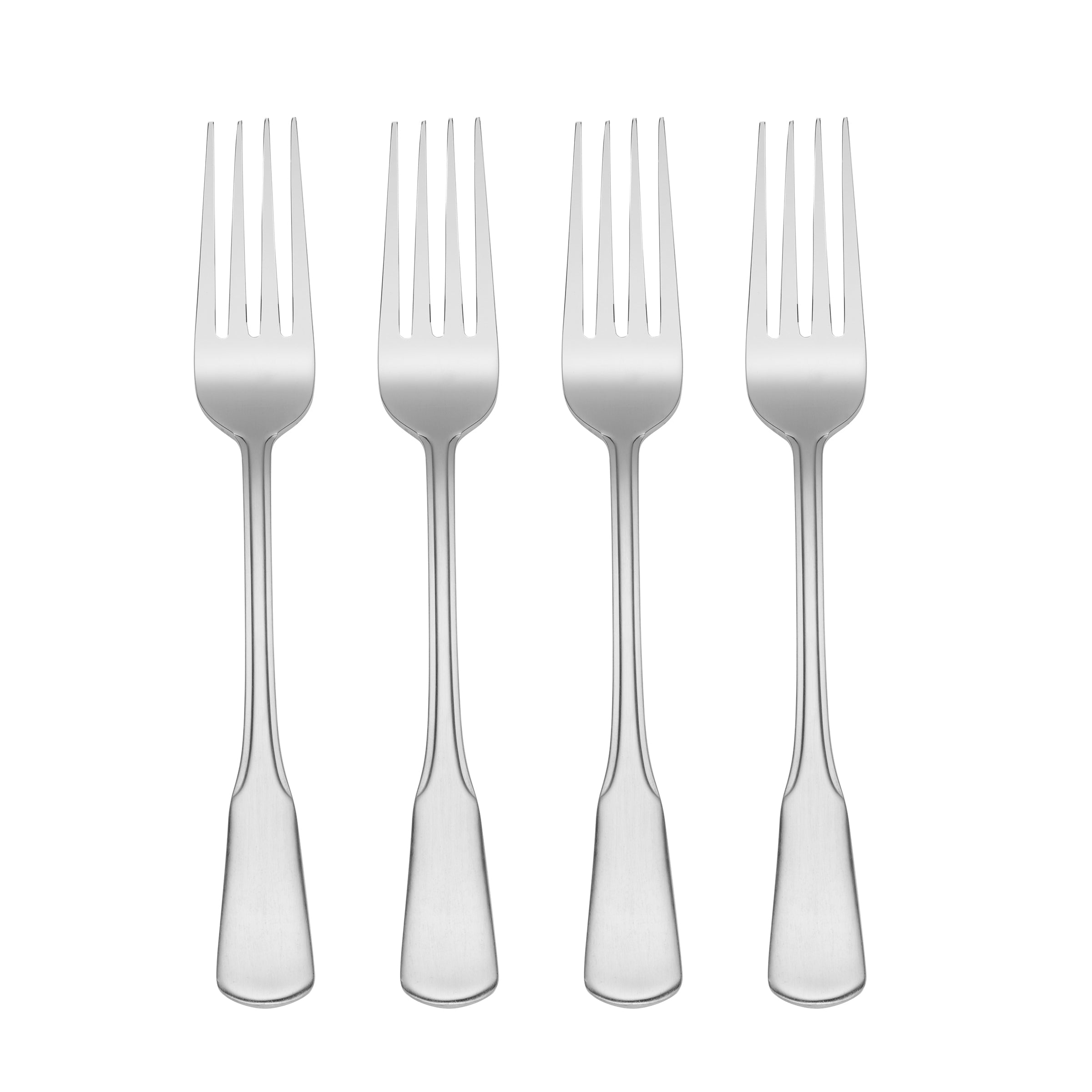 Colonial Boston Dinner Fork Set of 4 - Elegant Stainless Steel Flatware for Formal Dining, Dinner Parties & Holiday Entertaining