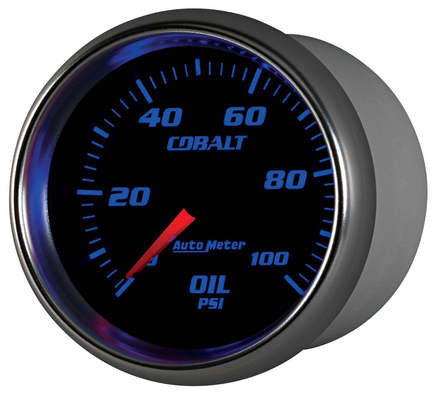 Auto Meter 7921 Cobalt Mechanical Oil Pressure Gauge - 0-100 PSI, 2-1/16