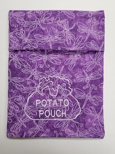 G.erwin Designs Microwave Potato Bag - Handmade 100% Cotton Potato Pouch for Baking & Cooking (Lavender) | Perfect for Microwaving Potatoes, Sweet Potatoes & Vegetables | Kitchen & Home Essentials